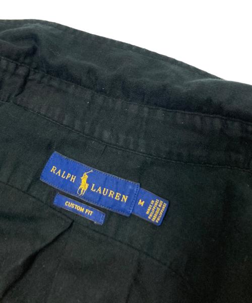 RALPH LAUREN（ラルフローレン）RALPH LAUREN (ラルフローレン) ボタンダウンガーゼシャツ ブラック サイズ:Mの古着・服飾アイテム
