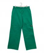 Dickiesディッキーズ）の古着「ダブルニーワークパンツ」｜グリーン