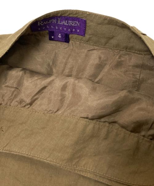 RALPH LAUREN Purple Label（ラルフ ローレン パープル レーベル）RALPH LAUREN Purple Label (ラルフ ローレン パープル レーベル) リネンラップスカート ベージュ サイズ:4の古着・服飾アイテム