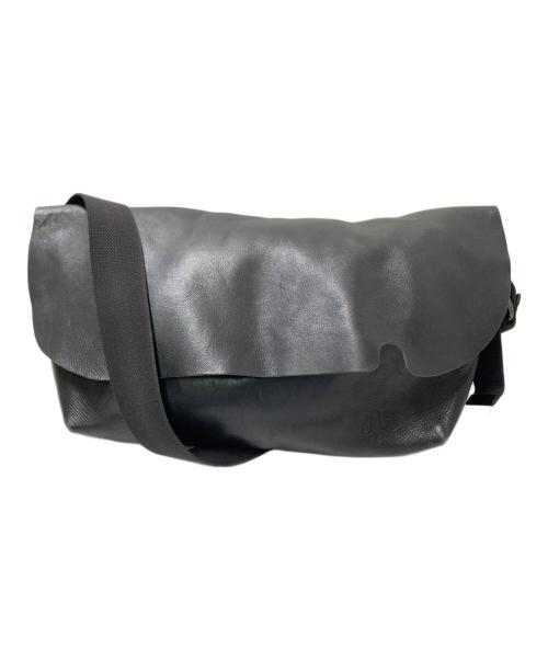 Uni&co（ユニアンドコー）Uni&co (ユニアンドコー) レザーメッセンジャーバッグ ブラック サイズ:下記参照の古着・服飾アイテム