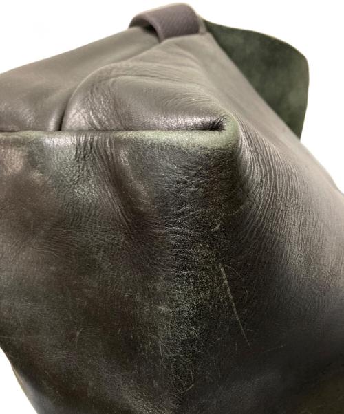 Uni&co（ユニアンドコー）Uni&co (ユニアンドコー) レザーメッセンジャーバッグ ブラック サイズ:下記参照の古着・服飾アイテム