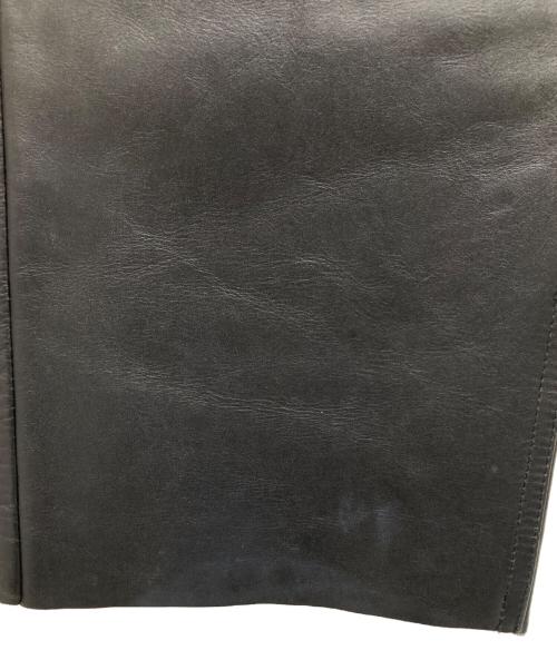 JOURNAL STANDARD TRISECT（ジャーナルスタンダード トライセクト）JOURNAL STANDARD TRISECT (ジャーナルスタンダード トライセクト) カウレザー 5ポケットパンツ ブラック サイズ:Lの古着・服飾アイテム