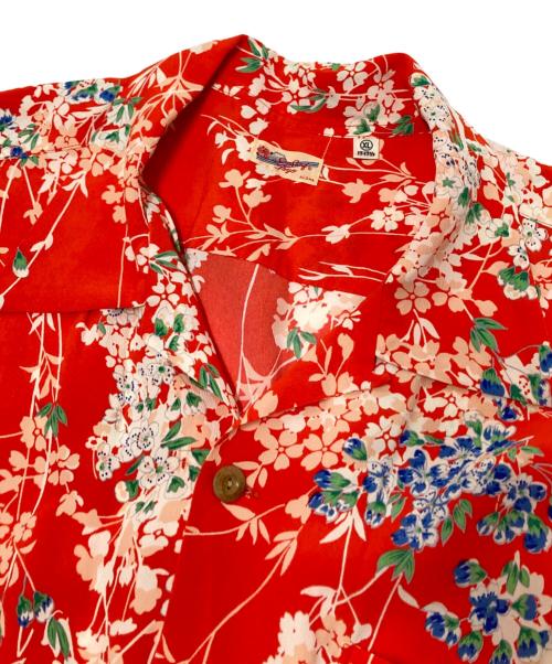 Sun Surf（サンサーフ）Sun Surf (サンサーフ) RAYON HAWAIIAN SHIRT “CHERRY BLOSSOMS” レッド×ホワイト サイズ:XLの古着・服飾アイテム
