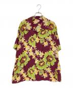 Sun Surfサンサーフ）の古着「RAYON HAWAIIAN SHIRT “NIGHT BLOOMING CEREUS”」｜ブラウン×イエロー
