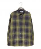 Barbourバブアー）の古着「OVERSIZED TARTAN CHECK SHIRT」｜グリーン