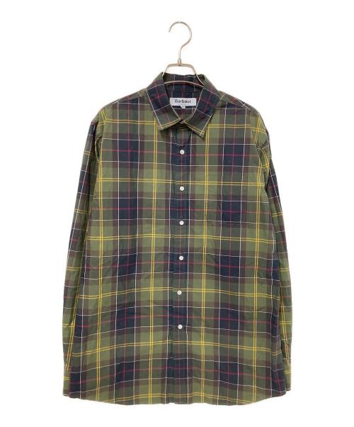 Barbour（バブアー）Barbour (バブアー) OVERSIZED TARTAN CHECK SHIRT グリーン サイズ:40の古着・服飾アイテム