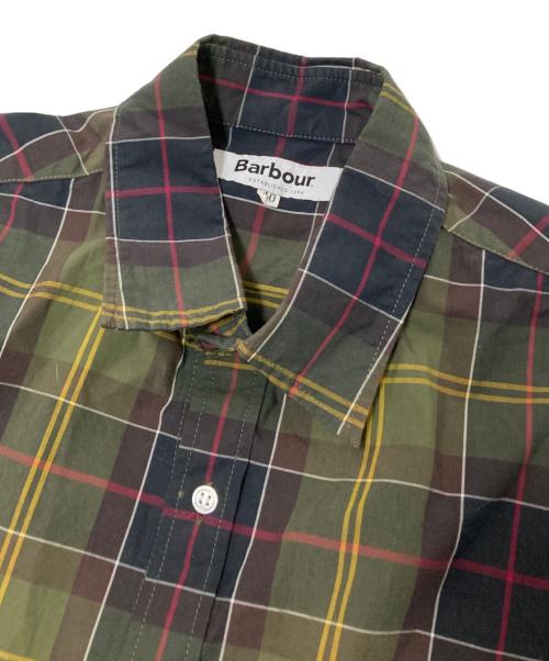 Barbour（バブアー）Barbour (バブアー) OVERSIZED TARTAN CHECK SHIRT グリーン サイズ:40の古着・服飾アイテム