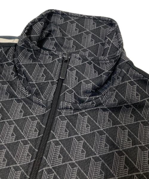 LACOSTE（ラコステ）LACOSTE (ラコステ) モノグラムジャカードトラックジャケット ブラック×グレー サイズ:US:Sの古着・服飾アイテム