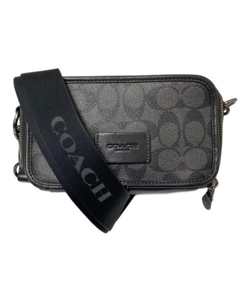 COACH（コーチ）COACH (コーチ) ショルダーバッグ ブラック×グレー サイズ:下記参照の古着・服飾アイテム