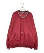 NIKEナイキ）の古着「Vネックナイロンプルオーバー」｜レッド