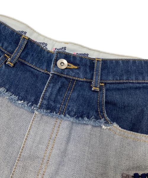 9090（9090）9090 (9090) ATOMS (アトモス) デニムパンツ インディゴ サイズ:Lの古着・服飾アイテム