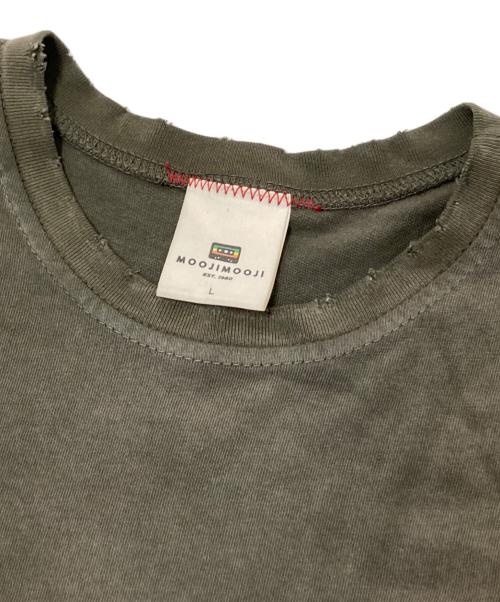 MOOJINOOJI（ムージムージ）MOOJINOOJI (ムージムージ) エイジング加工Ｔシャツ グレー サイズ:Lの古着・服飾アイテム