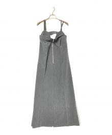 Ameri（アメリ）の古着「SIDE MARBELT LADY LIKE DRESS」｜グレー
