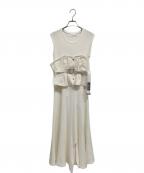 Uttykkユートリーク）の古着「Bustier Set Rib Long Dress」｜ホワイト