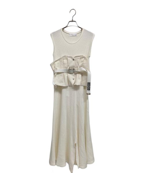 Uttykk（ユートリーク）Uttykk (ユートリーク) Bustier Set Rib Long Dress ホワイト サイズ:表記無しの古着・服飾アイテム