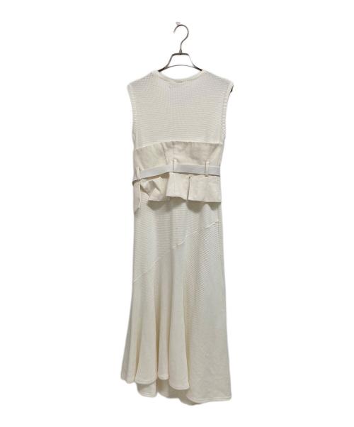 Uttykk（ユートリーク）Uttykk (ユートリーク) Bustier Set Rib Long Dress ホワイト サイズ:表記無しの古着・服飾アイテム