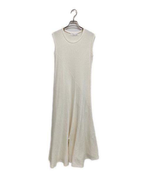 Uttykk（ユートリーク）Uttykk (ユートリーク) Bustier Set Rib Long Dress ホワイト サイズ:表記無しの古着・服飾アイテム
