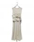 Uttykk（ユートリーク）の古着「Bustier Set Rib Long Dress」｜ホワイト