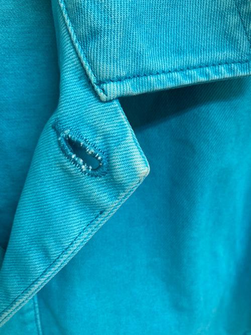 Calvin Klein（カルバンクライン）Calvin Klein (カルバンクライン) 製品染めデニムジャケット ブルー サイズ:Sの古着・服飾アイテム