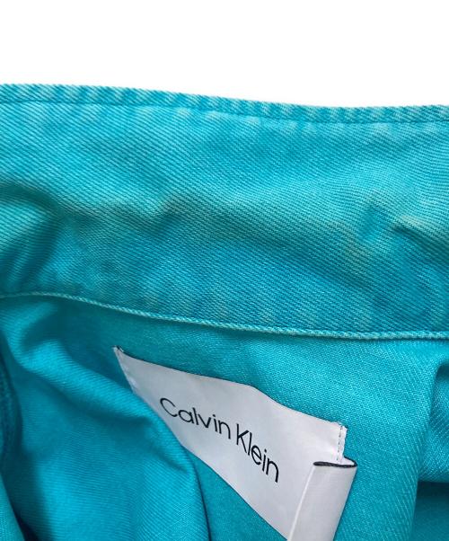 Calvin Klein（カルバンクライン）Calvin Klein (カルバンクライン) 製品染めデニムジャケット ブルー サイズ:Sの古着・服飾アイテム