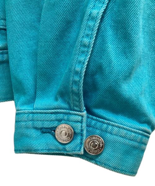 Calvin Klein（カルバンクライン）Calvin Klein (カルバンクライン) 製品染めデニムジャケット ブルー サイズ:Sの古着・服飾アイテム
