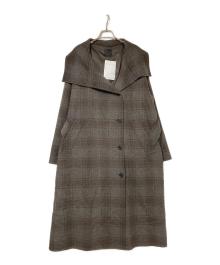 ORR（オル）の古着「ハンドメイドウールチェックコート」｜ブラウン