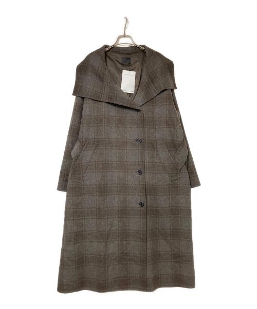 ORR（オル）ORR (オル) ハンドメイドウールチェックコート ブラウン サイズ:下記参照 未使用品の古着・服飾アイテム