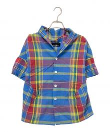 tricot COMME des GARCONS（トリココムデギャルソン）の古着「マドラスチェックデザインシャツ」｜ブルー×イエロー