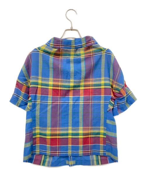 tricot COMME des GARCONS（トリココムデギャルソン）tricot COMME des GARCONS (トリココムデギャルソン) マドラスチェックデザインシャツ ブルー×イエロー サイズ:下記参照の古着・服飾アイテム