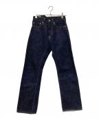 MOMOTARO JEANS桃太郎ジーンズ）の古着「出陣レーベルデニムパンツ」｜インディゴ