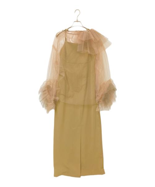 ANDRESD（アンドレスド）ANDRESD (アンドレスド) blooming tulle dress ベージュ サイズ:Mの古着・服飾アイテム
