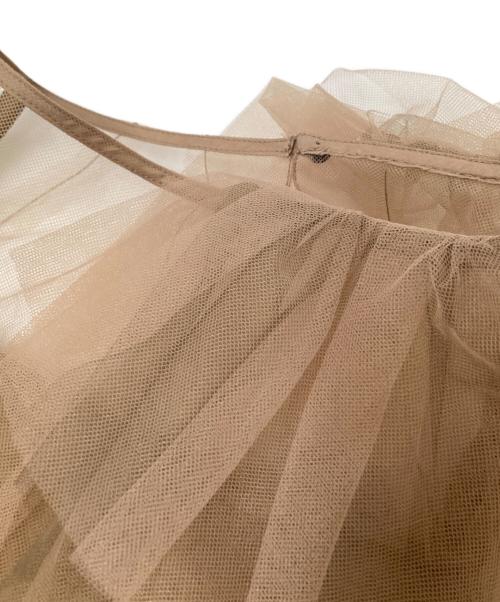 ANDRESD（アンドレスド）ANDRESD (アンドレスド) blooming tulle dress ベージュ サイズ:Mの古着・服飾アイテム