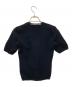 ALEXANDER WANG (アレキサンダー・ワン) ロゴジャガード半袖ニット ブラック サイズ:S：12000円