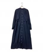 SHIPS Colorsシップス カラーズ）の古着「〈洗濯機可能〉TR レイヤード シャツ ワンピース」｜ネイビー