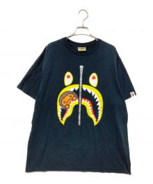 BAPE BY A BATHING APE（ベイプバイアベイシングエイプ）の古着「シャークプリントTシャツ」｜ブラック