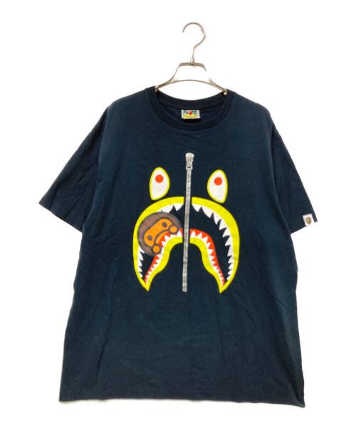 BAPE BY A BATHING APE（ベイプバイアベイシングエイプ）BAPE BY A BATHING APE (ベイプバイアベイシングエイプ) シャークプリントTシャツ ブラック サイズ:XLの古着・服飾アイテム