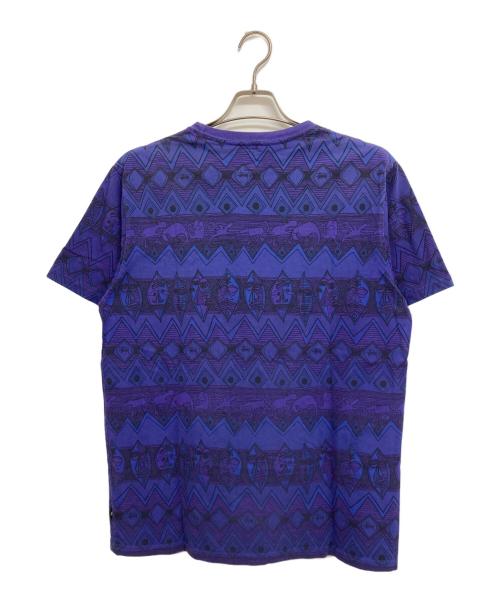 stussy（ステューシー）stussy (ステューシー) TOMTOM柄Tシャツ パープル サイズ: Lの古着・服飾アイテム