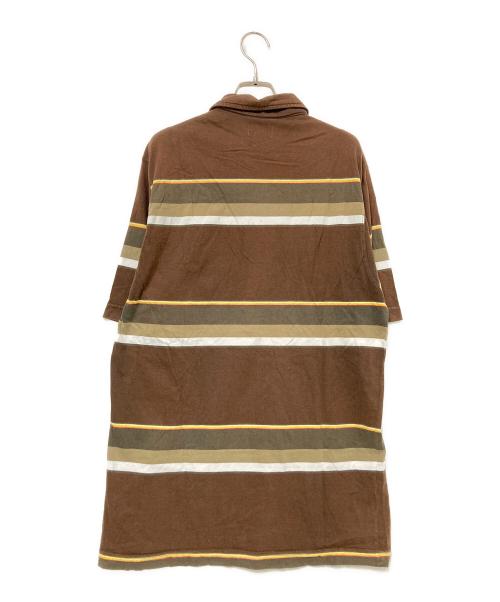 stussy（ステューシー）stussy (ステューシー) ポロシャツ ブラウン サイズ:Lの古着・服飾アイテム