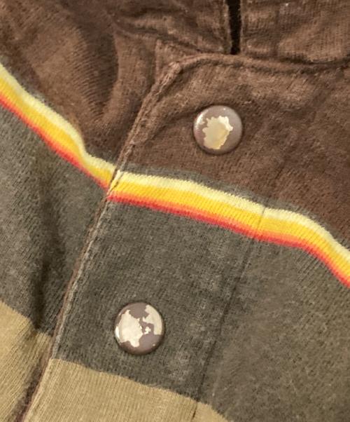 stussy（ステューシー）stussy (ステューシー) ポロシャツ ブラウン サイズ:Lの古着・服飾アイテム