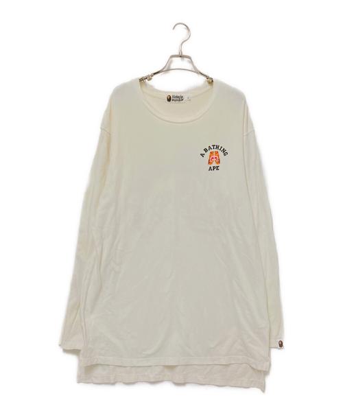 A BATHING APE（アベイシングエイプ）A BATHING APE (アベイシングエイプ) シャークプリントカットソー ホワイト サイズ:XLの古着・服飾アイテム