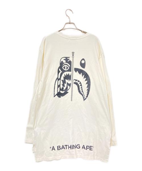 A BATHING APE（アベイシングエイプ）A BATHING APE (アベイシングエイプ) シャークプリントカットソー ホワイト サイズ:XLの古着・服飾アイテム