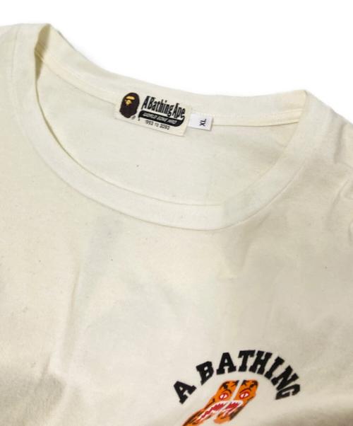 A BATHING APE（アベイシングエイプ）A BATHING APE (アベイシングエイプ) シャークプリントカットソー ホワイト サイズ:XLの古着・服飾アイテム