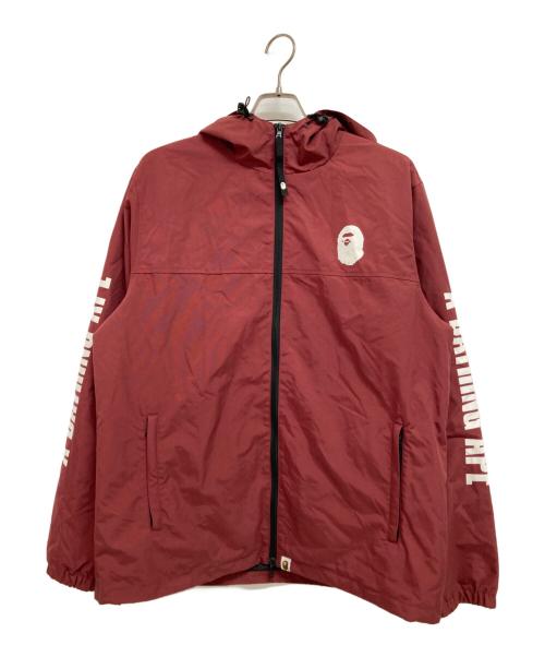 A BATHING APE（アベイシングエイプ）A BATHING APE (アベイシングエイプ) BAPE HOODIE JACKET レッド サイズ:2XLの古着・服飾アイテム