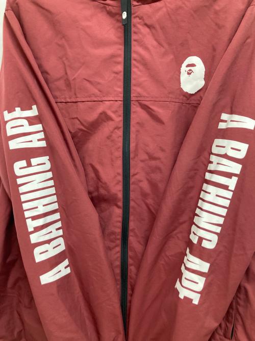 A BATHING APE（アベイシングエイプ）A BATHING APE (アベイシングエイプ) BAPE HOODIE JACKET レッド サイズ:2XLの古着・服飾アイテム
