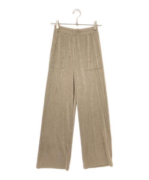 CLANE（クラネ）CLANE (クラネ) BRIGHT JERSEY PANTS ベージュの古着・服飾アイテム