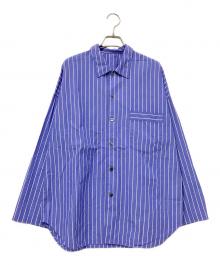 Plage（プラージュ）の古着「Stripe PJ シャツ」｜ホワイト×ブルー