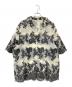CLANE（クラネ）の古着「SHEER FLOWER LACE SHIRTS」｜ホワイト×ブラック