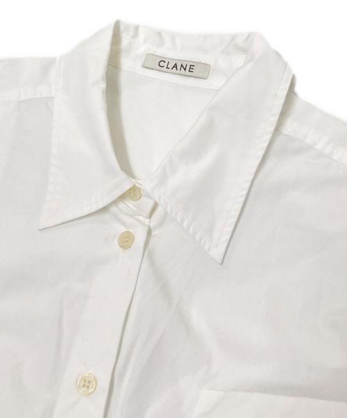CLANE（クラネ）CLANE (クラネ) HALF SLEEVE HUGE SHIRTS ホワイト サイズ:1の古着・服飾アイテム