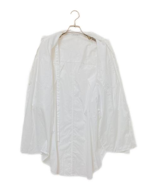 CLANE（クラネ）CLANE (クラネ) HALF SLEEVE HUGE SHIRTS ホワイト サイズ:1の古着・服飾アイテム