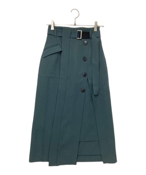 UNITED TOKYO（ユナイテッドトーキョー）UNITED TOKYO (ユナイテッドトーキョー) スリットロングタイトスカート グリーン サイズ:1の古着・服飾アイテム